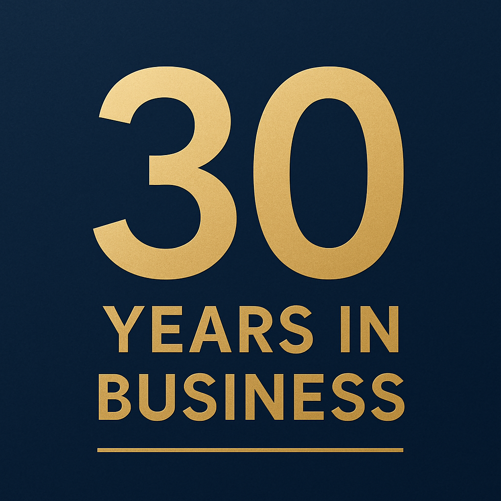 30 Years in Business